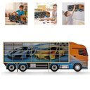 Ver imagem 6 de Estante Porta Carrinhos 35 Miniaturas MDF Caminhao Organizador Expositor Colecionador Quarto Parede