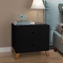 Ver imagem 1 de MESA DE CABECEIRA RETRO PRETO CHIPRE