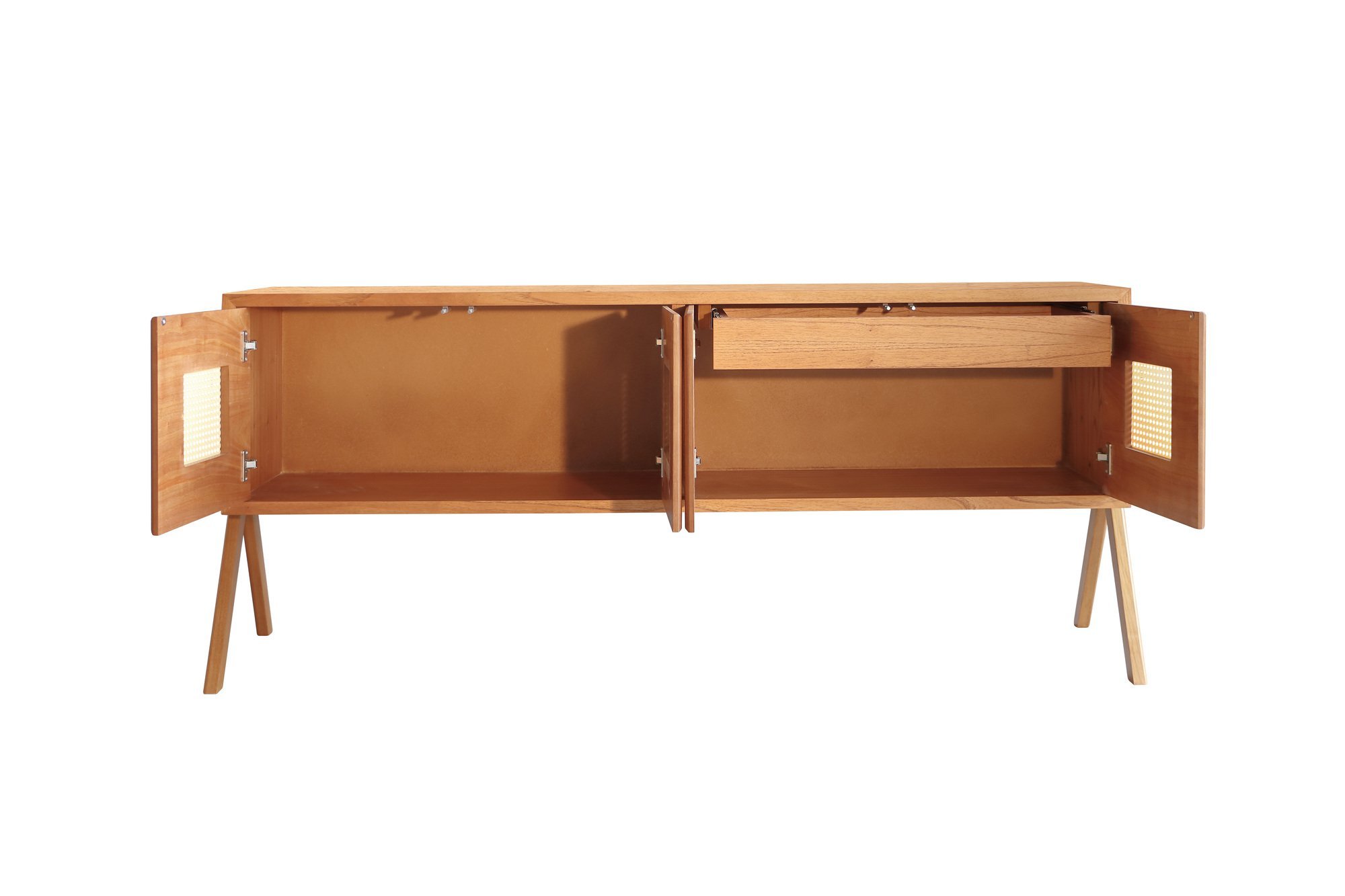 Buffet Zara 4 Portas 180cm Com Tela Móveis Rafana Rafana Móveis - 7