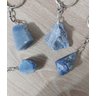 Chaveiro de Pedra Quartzo Azul Bruto Promover a Cura - 4