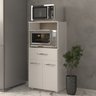 Multiuso Armário Laura com Nicho para Forno Elétrico e Microondas com Gaveta e 2 Portas Mobília Deco - 2