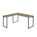 Ver imagem 1 de Mesa Em L Diretor 150X150X75cm Carvalho/Est.Preta