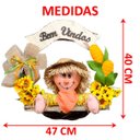 Ver imagem 7 de Enfeite Guirlanda Espantalhos Caipira Decoração Festa Junina Menina