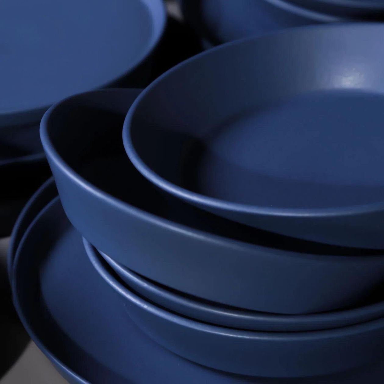Prato Sobremesa Azul Boreal Neo Stoneware Porto Brasil Hyggie - 4