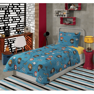 Kit Infantil Harry Potter Lepper Solteiro 3 Peças