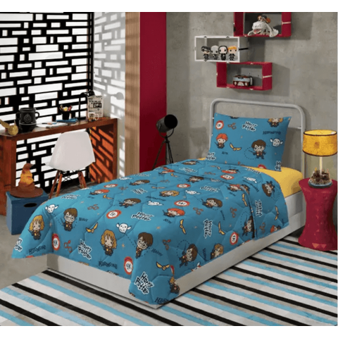 Kit Infantil Harry Potter Lepper Solteiro 3 Peças