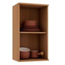 Ver imagem 4 de Armário Aéreo para Cozinha 100% MDF 40 cm 1 Porta Dulce Freijó/Branco