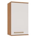 Ver imagem 1 de Armário Aéreo para Cozinha 100% MDF 40 cm 1 Porta Dulce Freijó/Branco