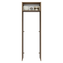 Ver imagem 4 de Porta-Geladeira 73 cm 1 Porta Basculante Rustic/Branco Agata Madesa