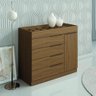 Cômoda 5 Gavetas com Porta Joias Organizador Tampo de Vidro Sevilha Aramóveis - 2
