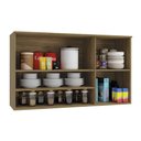 Ver imagem 2 de Armário Aéreo Cozinha Botanic 120cm 02 Portas M635 Kappesberg - Nogueira