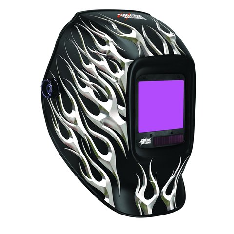 Shark Capacete Black Flame 14257 com Lente 820s Auto Escurecimento 95x85mm Preto Grande