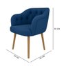 Poltrona Decorativa Bella em Veludo Just Time - 4