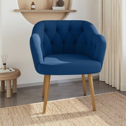 Poltrona Decorativa Bella em Veludo Just Time - 2