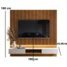 Painel Paris para Tv até 70 Polegadas com Gavetas - Lukaliam Móveis - 3