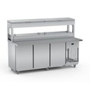Ver imagem 1 de Balcão Condimentador Duplo Refrigerado Refrimate 200cm Tampo Estendido 220v Bsrcdte 2000