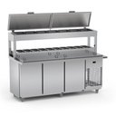 Ver imagem 2 de Balcão Condimentador Duplo Refrigerado Refrimate 200cm Tampo Estendido 220v Bsrcdte 2000