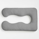 Ver imagem 1 de Almofada Travesseiro de Corpo Gestante Relaxante Isa Grande Macia Veludo Cinza Claro - Desk Design