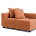Ver imagem 3 de Recamier Divã Aspen 1,40m Veludo Terracota - Inova Decorações