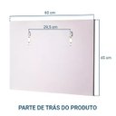 Ver imagem 1 de Espelho para Banheiro com Prateleiras Lugano 60 X 45cm - Preto