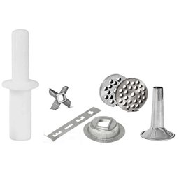 Moedor e Extrusor Elétrico para Carne e Embutidos Profissional Bivolt Saro Branco - 6