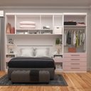 Ver imagem 2 de Guarda-roupa Modulado Casal 313cm 7 Portas 6 Gavetas Alpes Luciane