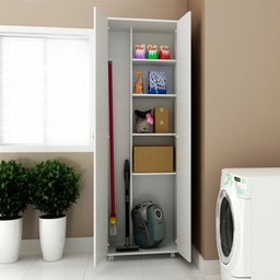 Armário Lavanderia Multiuso com 2 Portas Multimóveis CR30000 Branco - 4