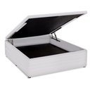 Ver imagem 1 de Base box casal bau corino branco 40x138x188cm Ortobom