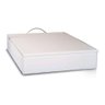 Base box casal bau corino branco 40x138x188cm Ortobom - 2