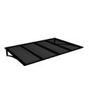 Ver imagem 1 de Toldo Fixo Policarbonato Alveolar Fume - 2,50m X 1,50m - Estrutura Preta