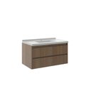 Ver imagem 1 de Gabinete para Banheiro 80cm Maresias Marrom/Noce