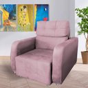 Ver imagem 1 de Poltrona Reclinavel Sala De Estar Amamentação Safira Rose