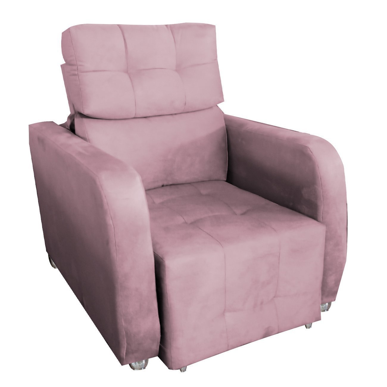 Poltrona Reclinavel Sala De Estar Amamentação Safira Rose - 3