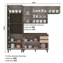 Ver imagem 6 de Cozinha Modulada Connect 4 Peças com Torre Quente 2 Fornos Duna/cristal - Móveis Henn