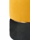 Ver imagem 2 de Kit Puff Hexa Copa do Mundo, Cinta no Meio Dourada Amarelo e Verde Veludo - Let Móveis