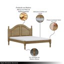 Ver imagem 3 de Cama de Casal Pés Torneados Queen Size Madeira Maciça Naipe Freijó - G74 - Gran Belo