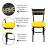 Cadeira para Cozinha Viena Cappuccino Premium Amarelo - 2