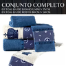 Jogo Toalha de Banho Casa e Conforto Imperial 100% Algodão Egipcio:azul - 6