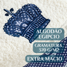Jogo Toalha de Banho Casa e Conforto Imperial 100% Algodão Egipcio:azul - 3