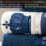 Jogo Toalha de Banho Casa e Conforto Imperial 100% Algodão Egipcio:azul - 2