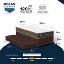 Ver imagem 4 de Cama Box + Colchão Gazin de Molas Ensacadas One Face Air Light + Auxiliar de Espuma Solteiro 88 cm