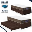 Ver imagem 3 de Cama Box + Colchão Gazin de Molas Ensacadas One Face Air Light + Auxiliar de Espuma Solteiro 88 cm