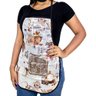 Avental de Cozinha Lavanderia Estampado Impermeável - Café - 1