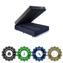 Ver imagem 7 de Base Box Baú King 193x203 Suede com Colchão Adapto Molas Ensacadas