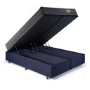 Ver imagem 5 de Base Box Baú King 193x203 Suede com Colchão Adapto Molas Ensacadas