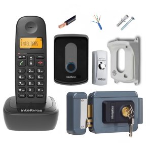 Aparelho Telefone sem Fio Bina Interfone Botoeira Fechadura