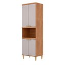 Ver imagem 2 de Torre Quente 4 Portas Nicho para Forno ou Microondas 70 cm Elena Bege/Cinamomo/Offwhite