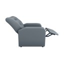 Ver imagem 5 de Poltrona Reclinável Classic Sintético Cinza F-296
