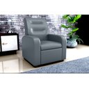 Ver imagem 7 de Poltrona Reclinável Classic Sintético Cinza F-296