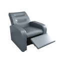 Ver imagem 4 de Poltrona Reclinável Classic Sintético Cinza F-296